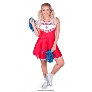 Red Cheerleader Costume - Womens Sports Costumes